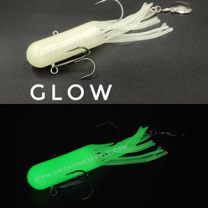 4'' Glow in the dark Tube Jig  Pre-Rigged Scent & Salt Infused